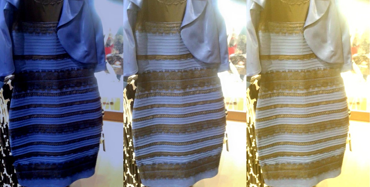 Use this slider to see The Dress change colors before your very eyes Use this slider to see The Dress change colors before your very eyes