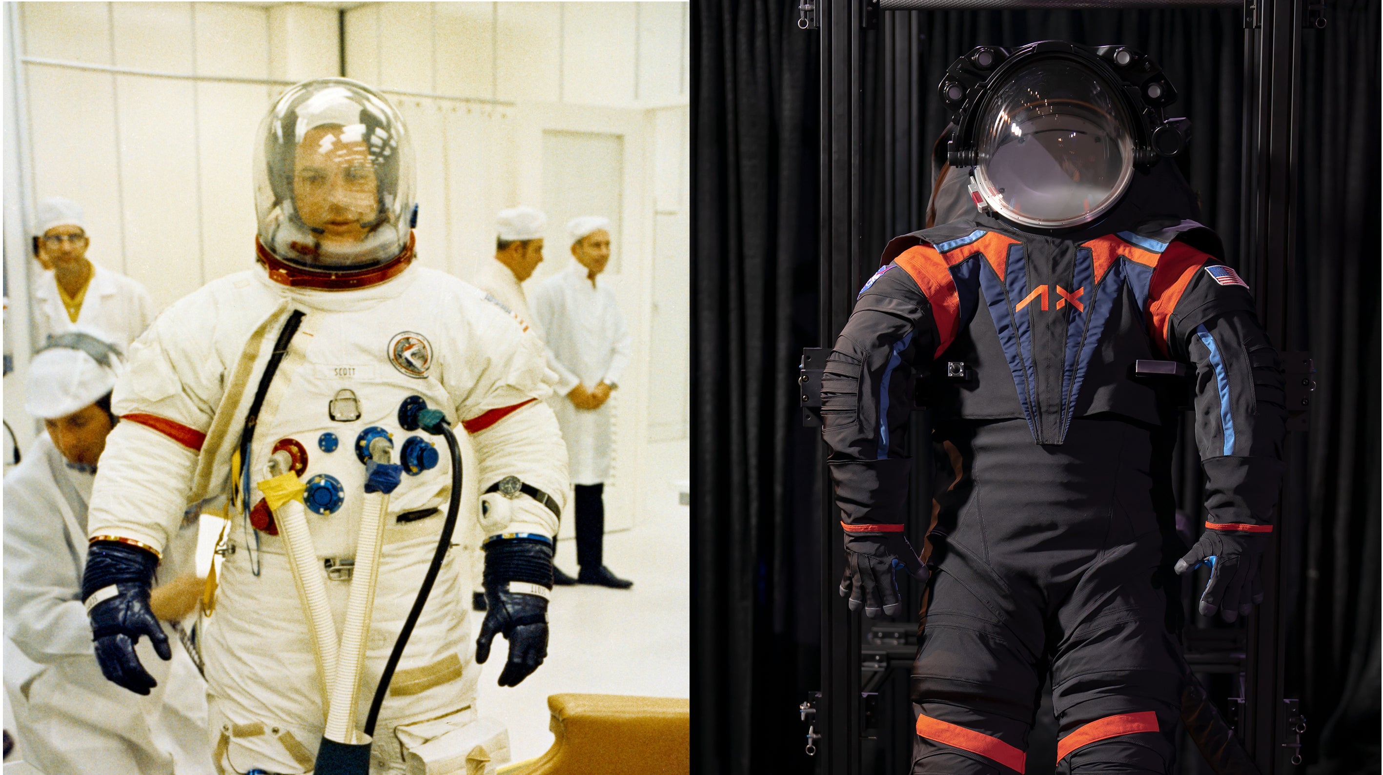 How does NASA's new Moon suit compare to the original?