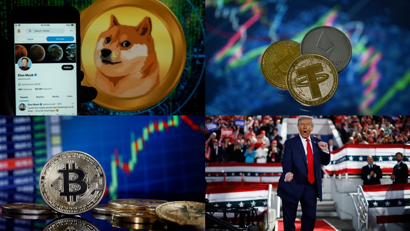 Bitcoin se dispara más allá de la plata, Dogecoin recibe un impulso de Musk  y las acciones reciben un impulso de Trump: resumen de noticias de los  mercados