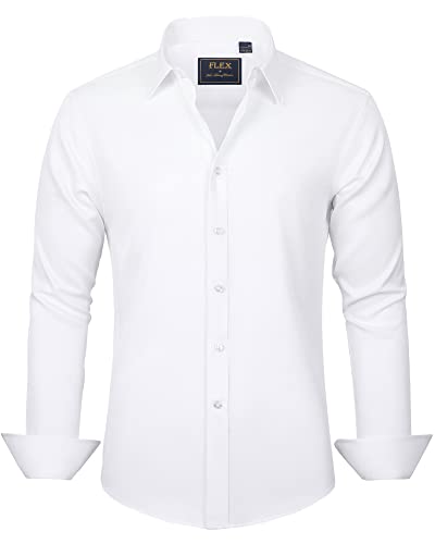 knee length dresses for ladies Joe's USA Men's Tall Long Sleeve Button Up Dress Shirt Strong Blue / 2X-Large Tall main image 1