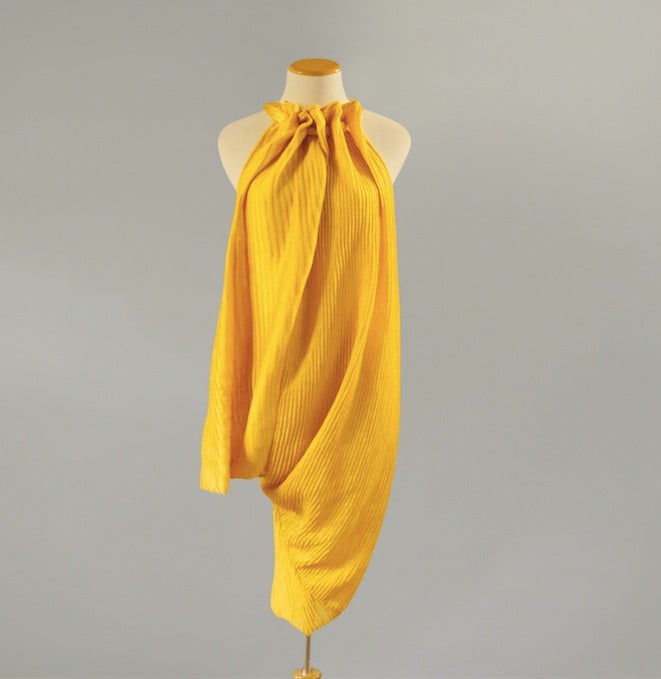 spider silk dress The Largest Piece of Golden Spider Silk Cloth In The World