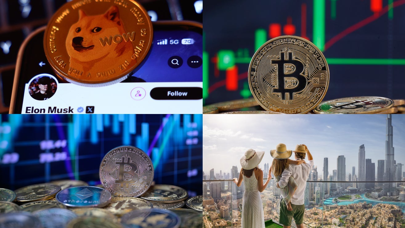 Bitcoin falls back, Dogecoin soars, and stocks hit new highs: Markets news  roundup